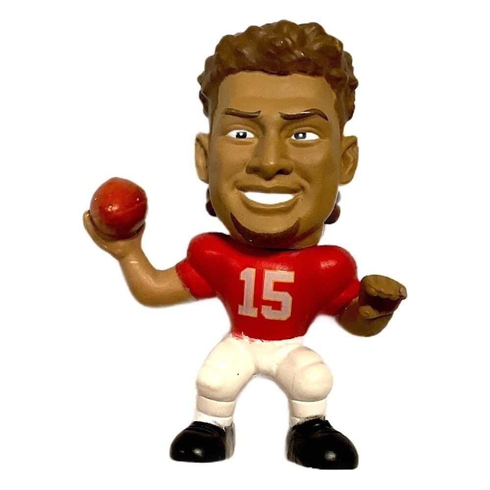 Patrick Mahomes Big Shot Baller mini Football Player Figurine Red Jersey